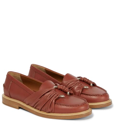 chloe c loafers|chloe flats with ankle strap.